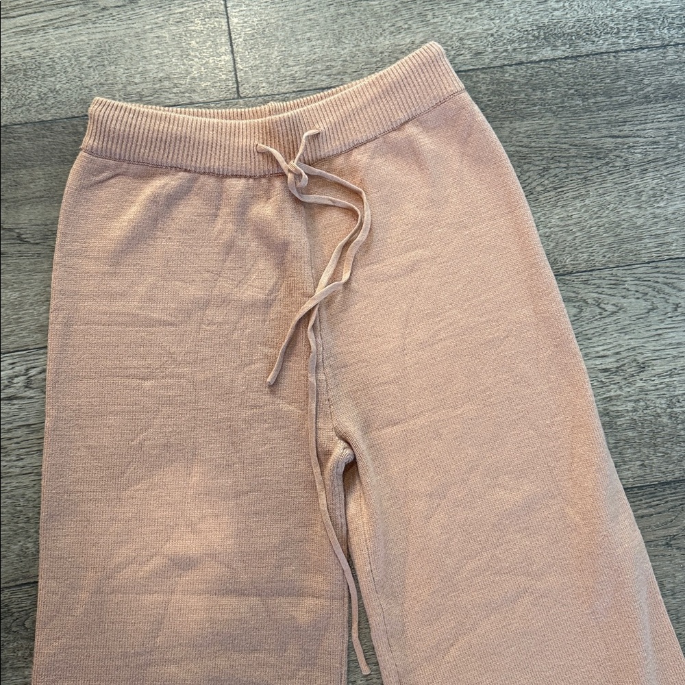Women's Tan Knit Sweater and Pants Set - Picture 3 of 10